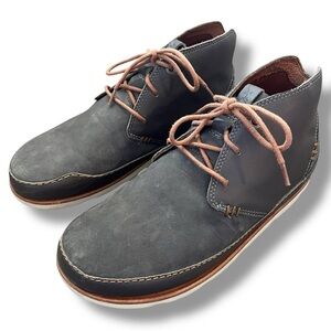 Chaco Thompson Men’s‎ Dark Gull Gray Leather Chukka Boots Size 9.5